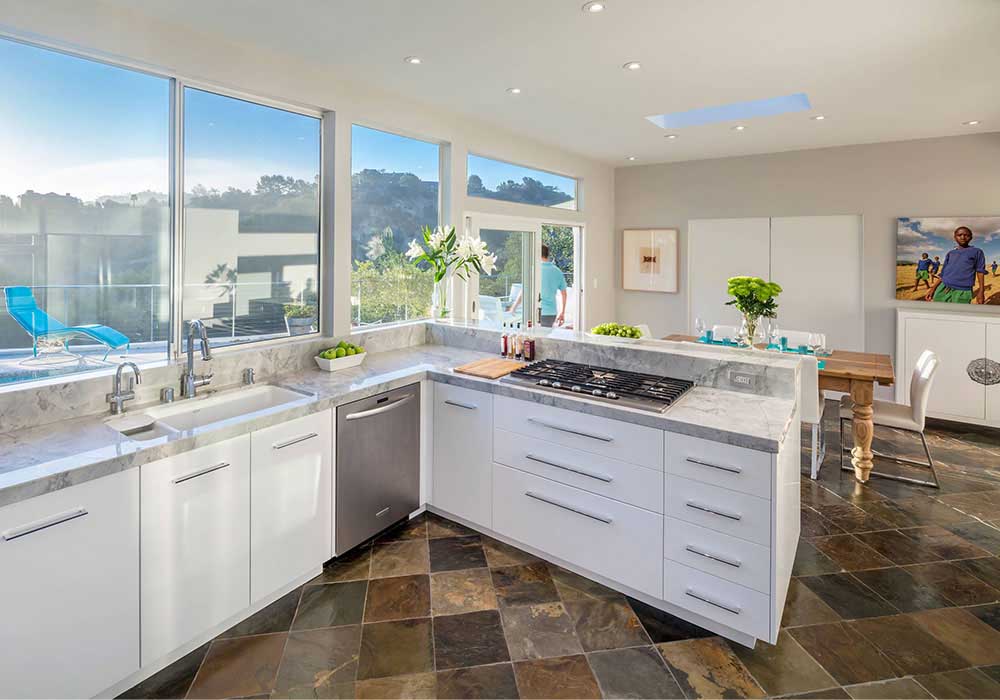 Contemporary White Modern Kitchen Cabinet