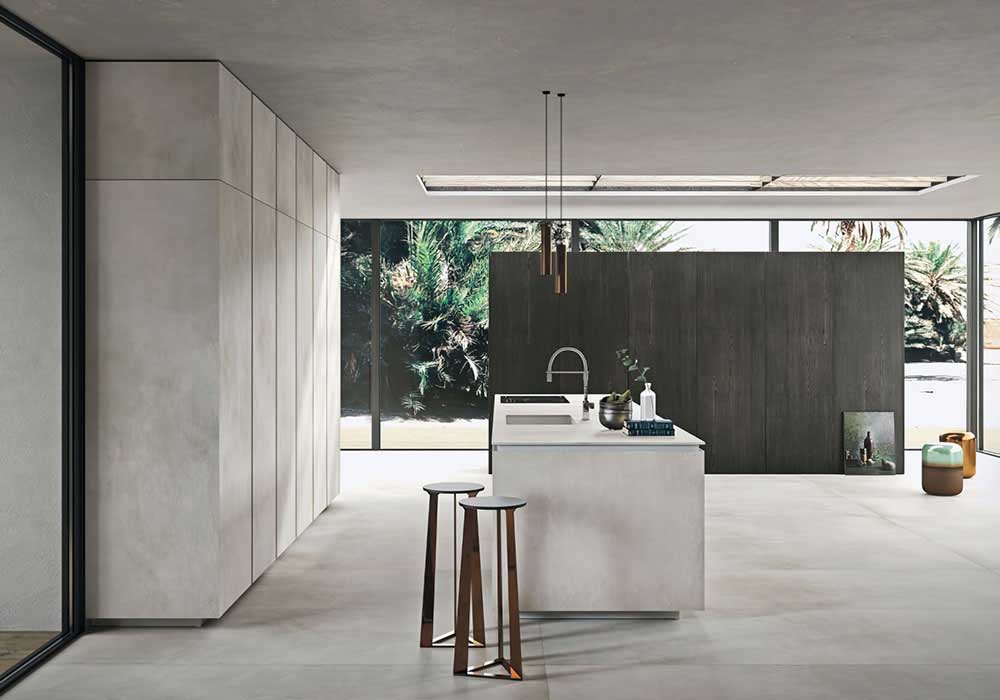 Concrete Modern Kitchen Cabinet