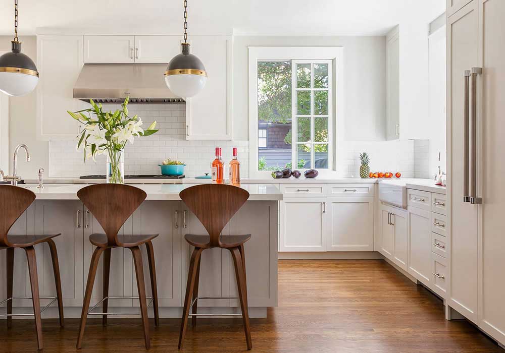 White Oak Shaker Kitchen Cabinet