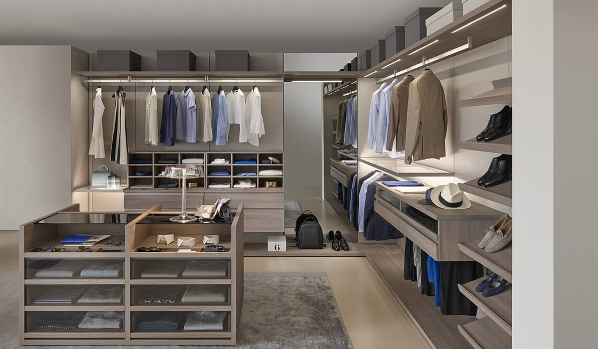 Open Design Bedroom Walk In Closet